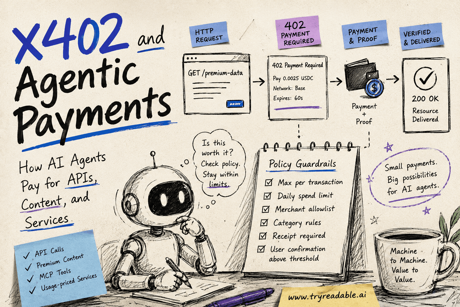 x402 and Agentic Payments: How AI Agents Pay for APIs, Content, and Services